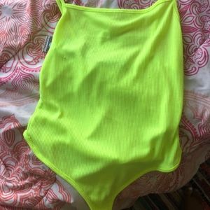 NEON YELLOW BODYSUIT